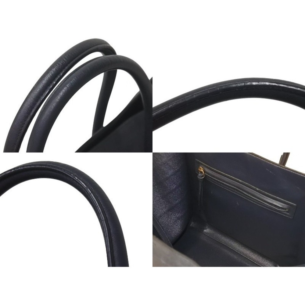 CELINE Luggage Phantom Square Handbag Crocodile Embossed Leather - Picture 6 of 8